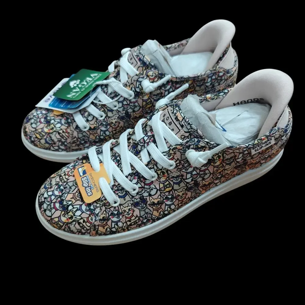 Skechers Womens D’Vine Kitty Cool Cats Slip-Ins Sneakers Size 7.5 Canvas NEW - Picture 7 of 14